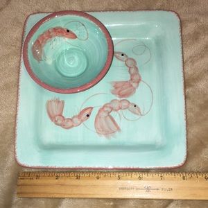 Vintage Shrimp Plate